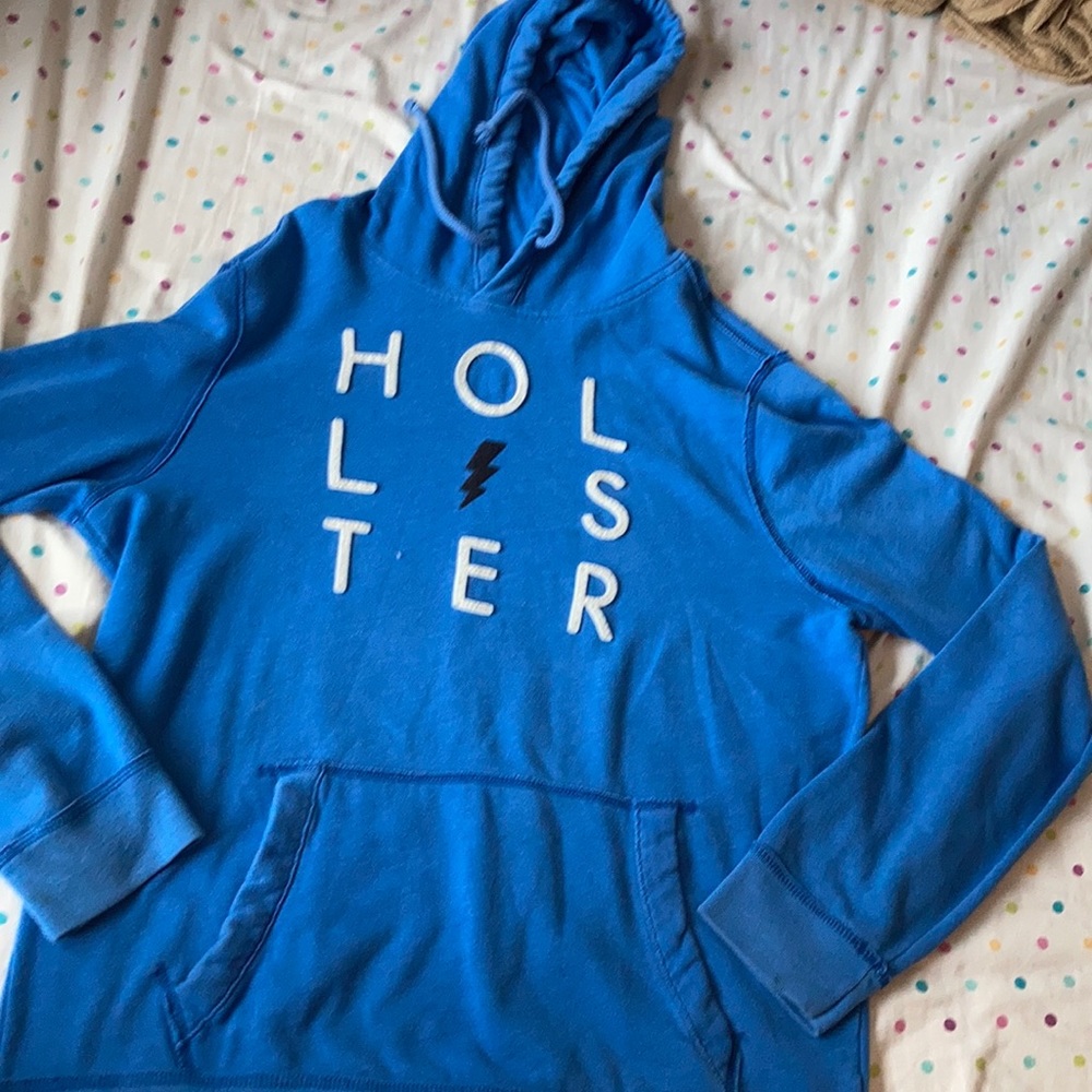 Blue Hollister hoodie